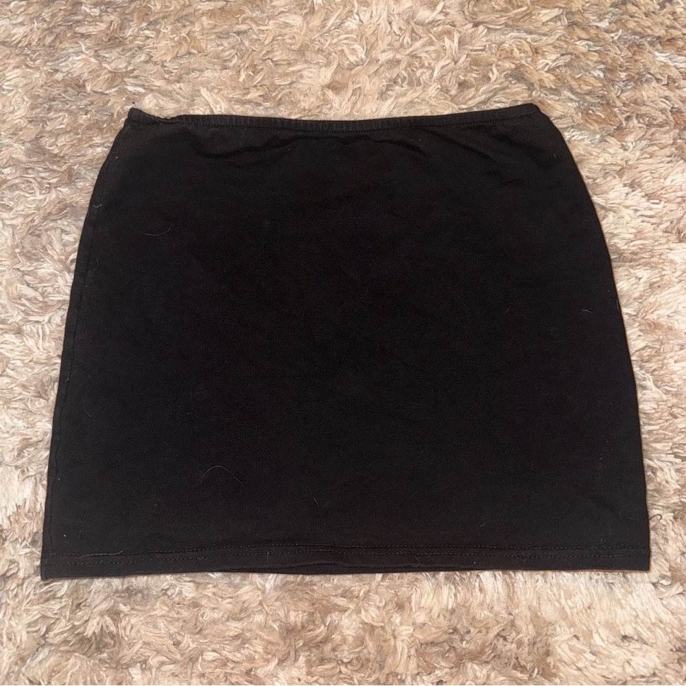 Stretchy Black Edikted Skirt Sexy Mini